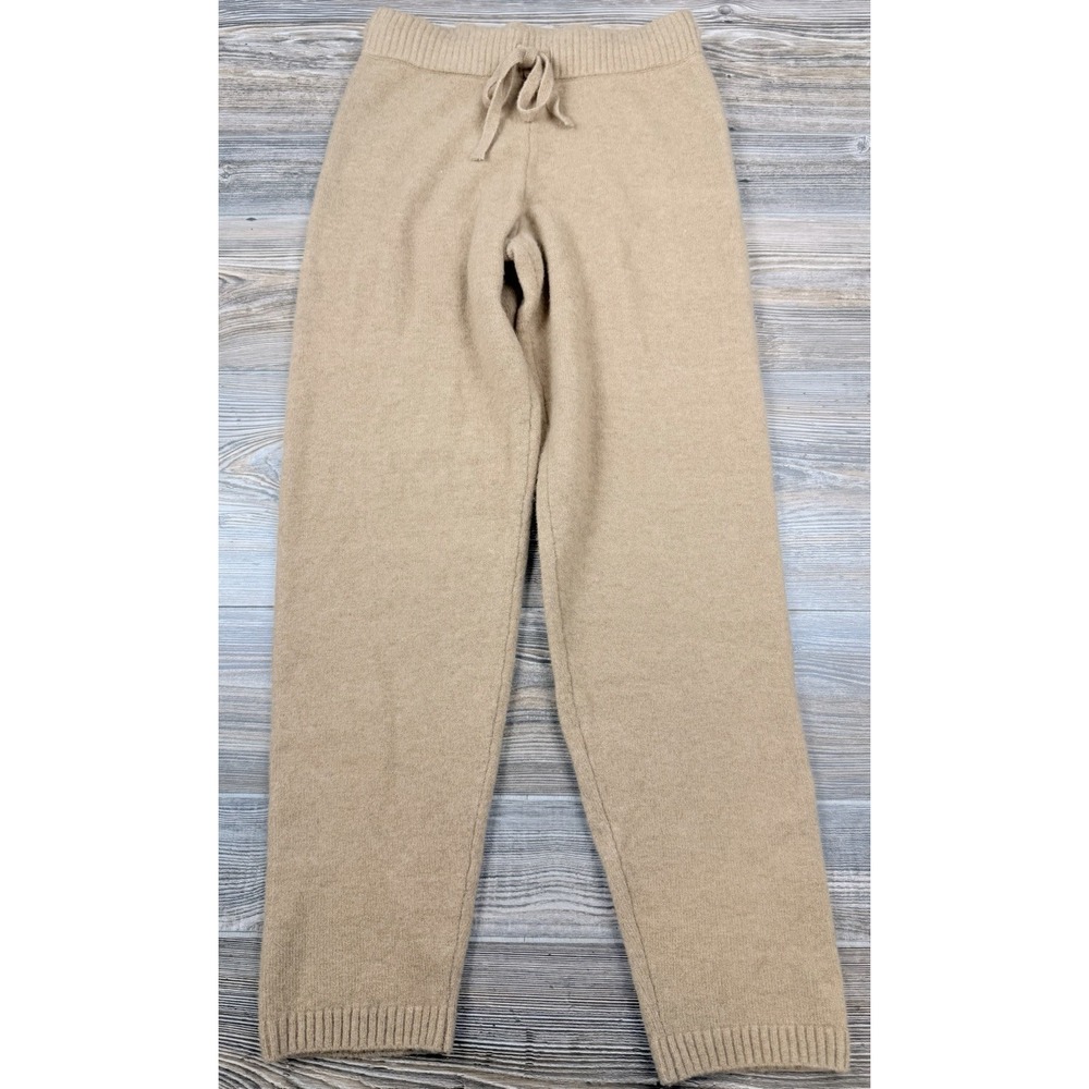 H&M Fine Knit Lounge‎ Pants Beige Soft Knit Women's S Soft Cozy Fuzzy NWT